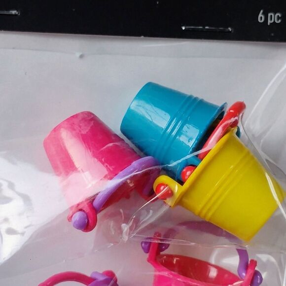 Make Market Miniature Plastic Bucket's Pails For Dollhouse, Bundle Lot New! - Picture 4 of 7